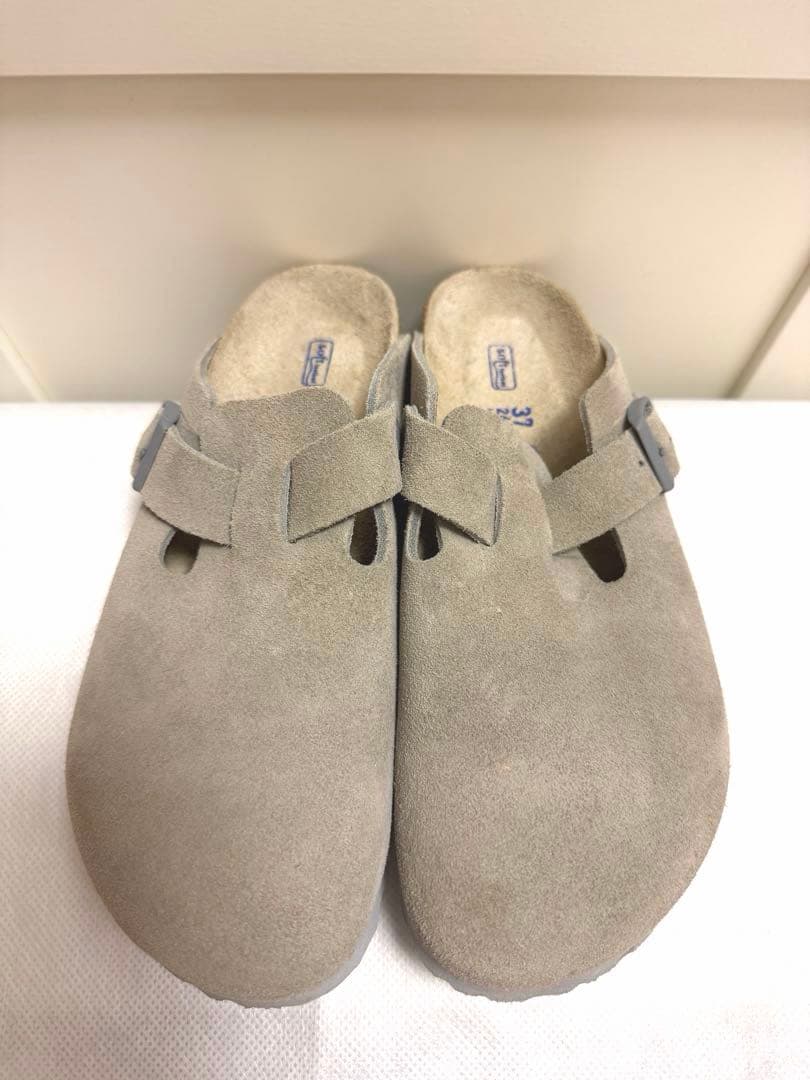 美品　ビルケンシュトック BIRKENSTOCK BOSTON 37 BIRKENSTOCK ビルケンシュトック ボストンシアリング スエードレザー