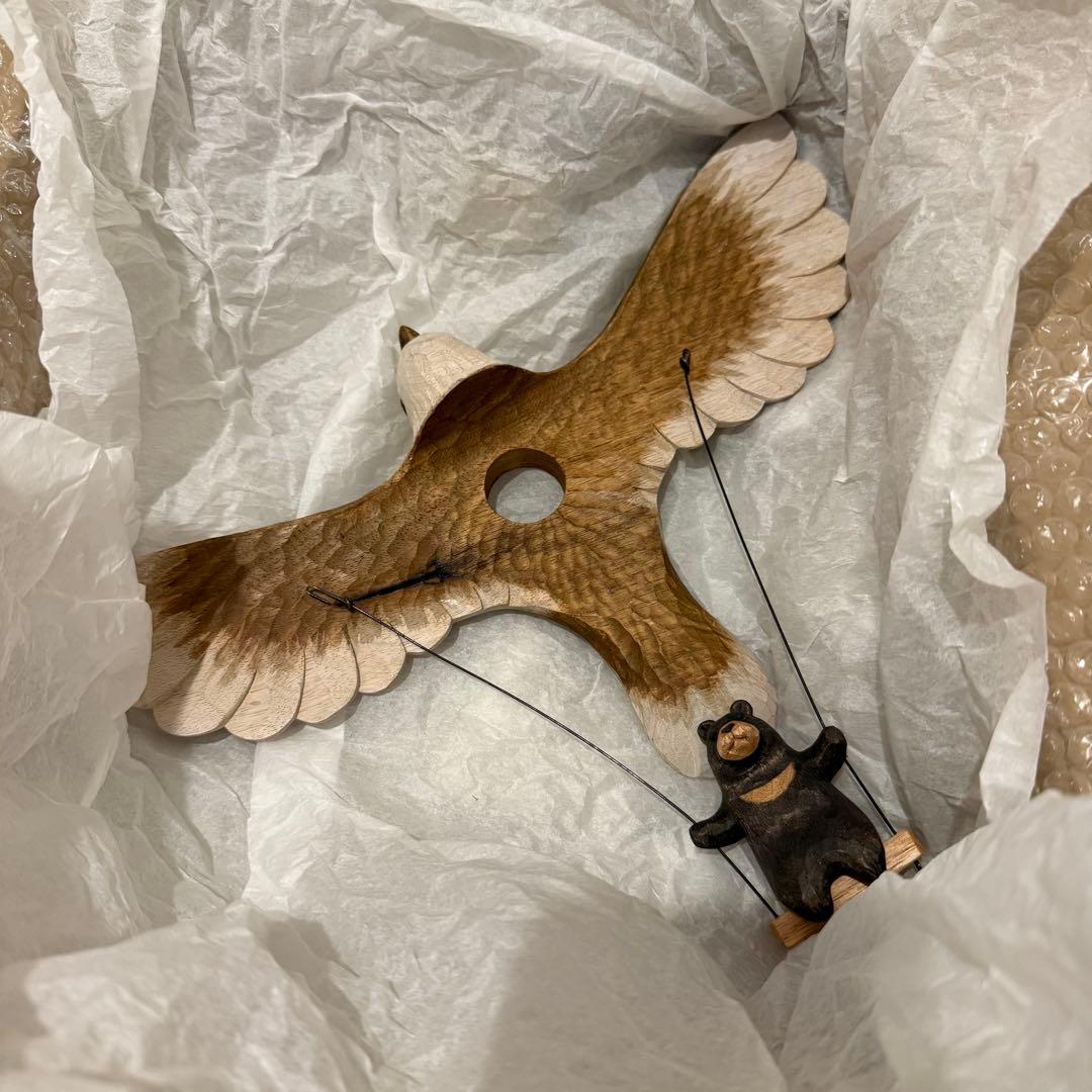 新品未使用品 KIYATA キヤタ 鳥飛行機ランプ 熊 手紙舎 - メルカリ