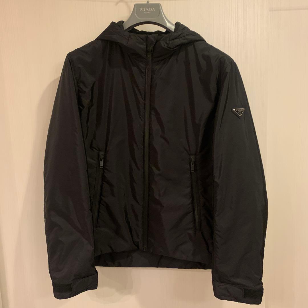 PRADA 黒 中綿ナイロンジャケット　サイズ48