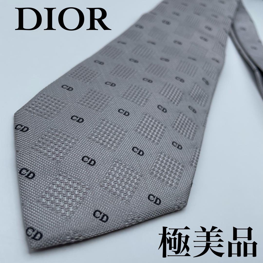 DIOR ネクタイ CD 刺繍 高級シルク 冠婚葬祭 ビジネス スーツ - メルカリ