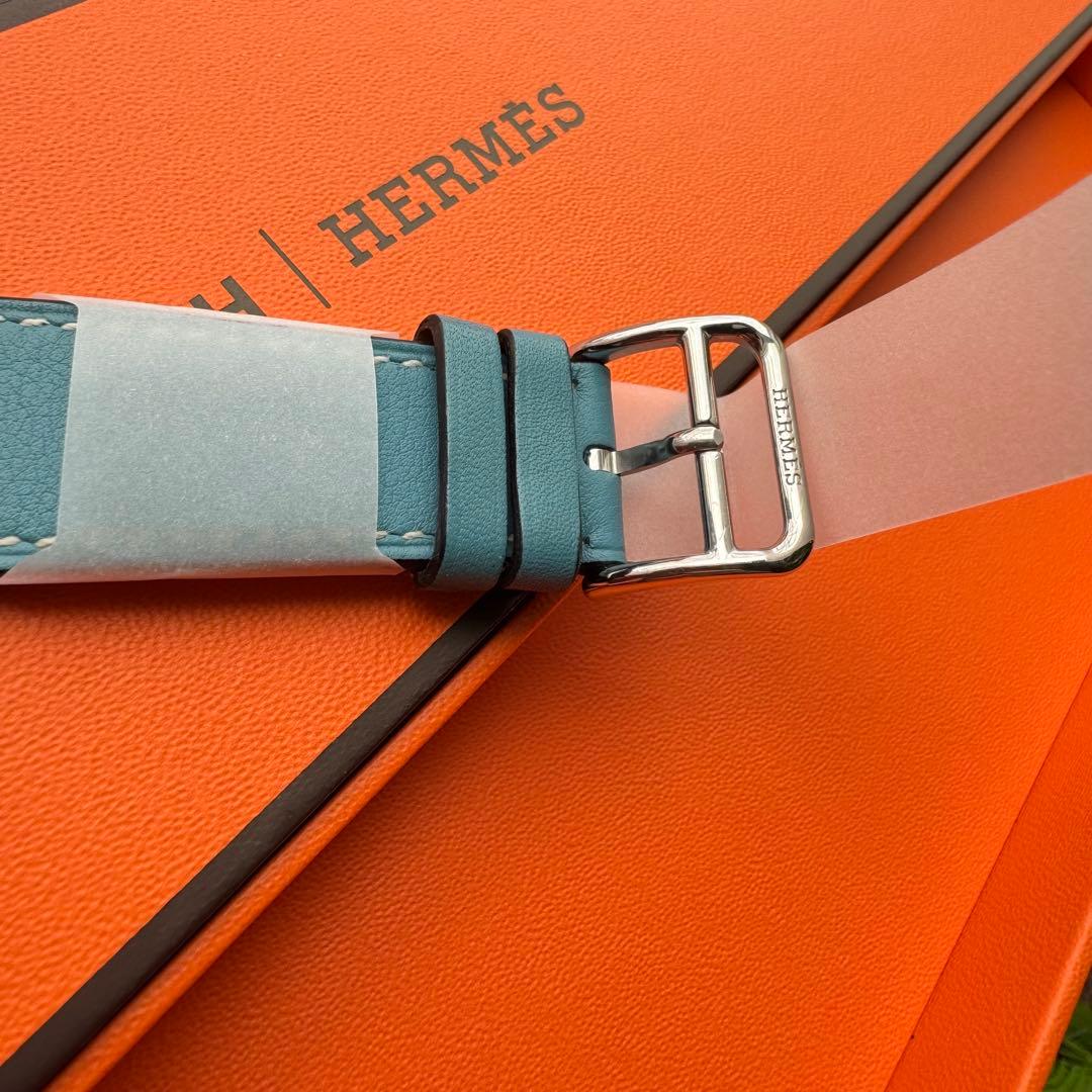 2363 Apple Watch エルメス ブルージーン ドゥブルトゥール 二重