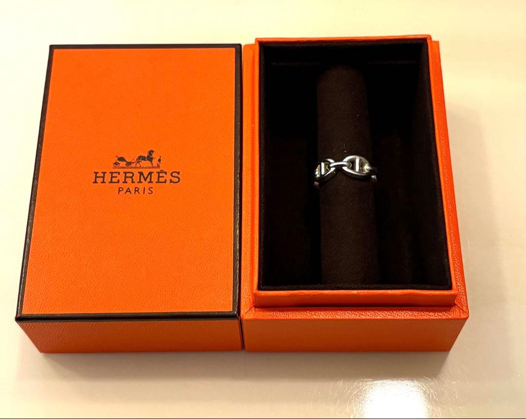 美品　HERMÈS エルメス リング シェーヌダンクル アンシェネ 46