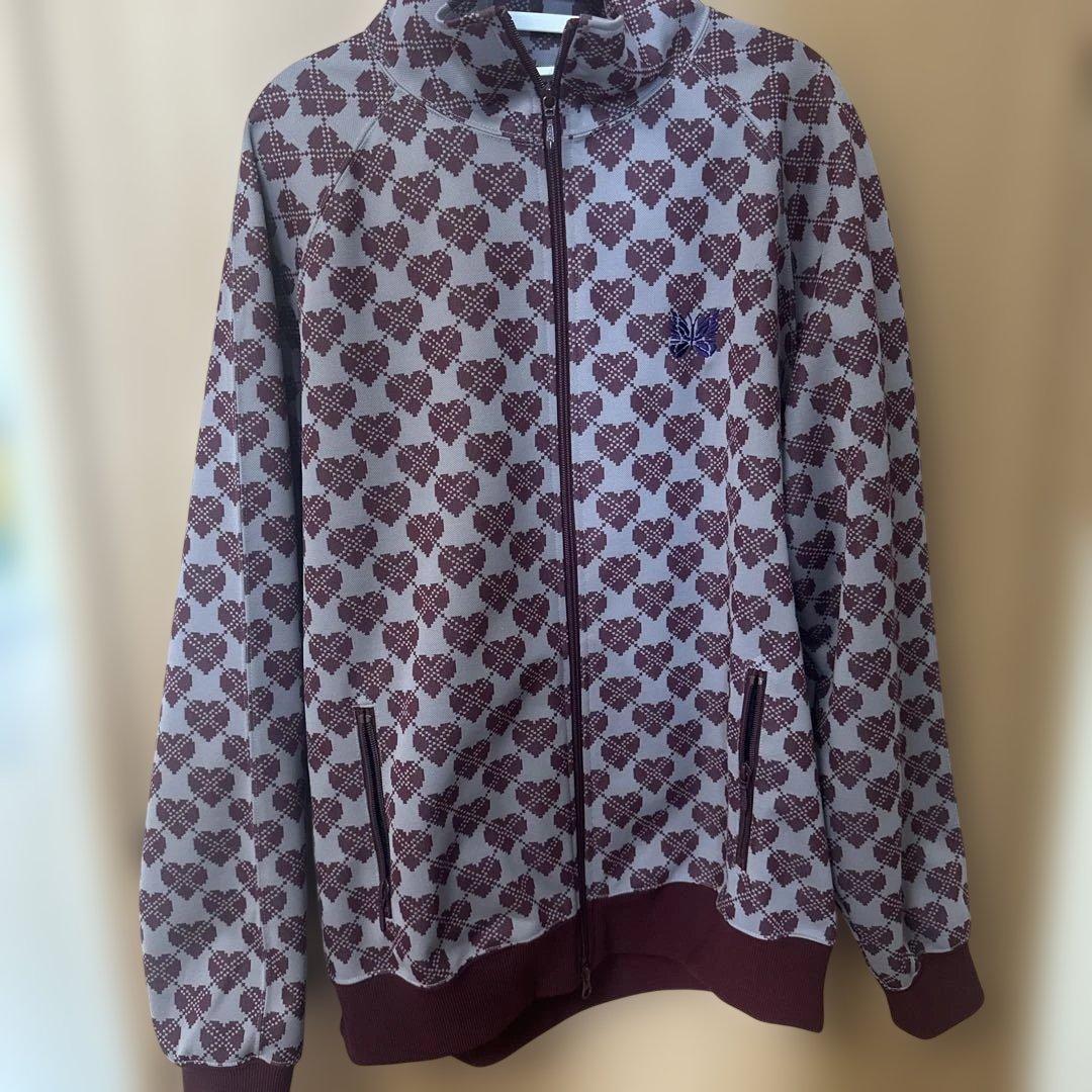 Needles トラックジャケットハート柄 総柄 Track Jacket - メルカリ
