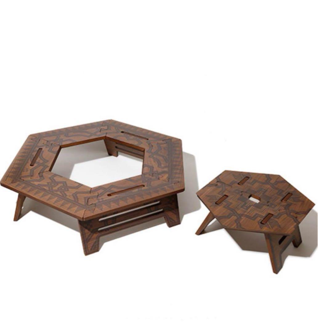 The Arth ×oldmountain]柄兄弟 六角テーブルヘキサテーブル - メルカリ