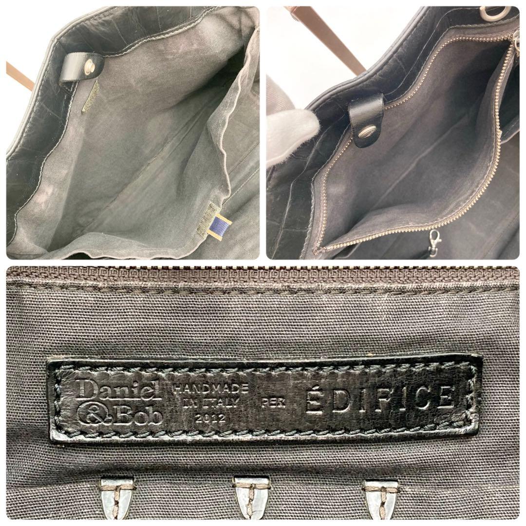 ノブ様専用✨ダニエル&ボブ EDIFICE別注 トートバッグ 黒 レザー