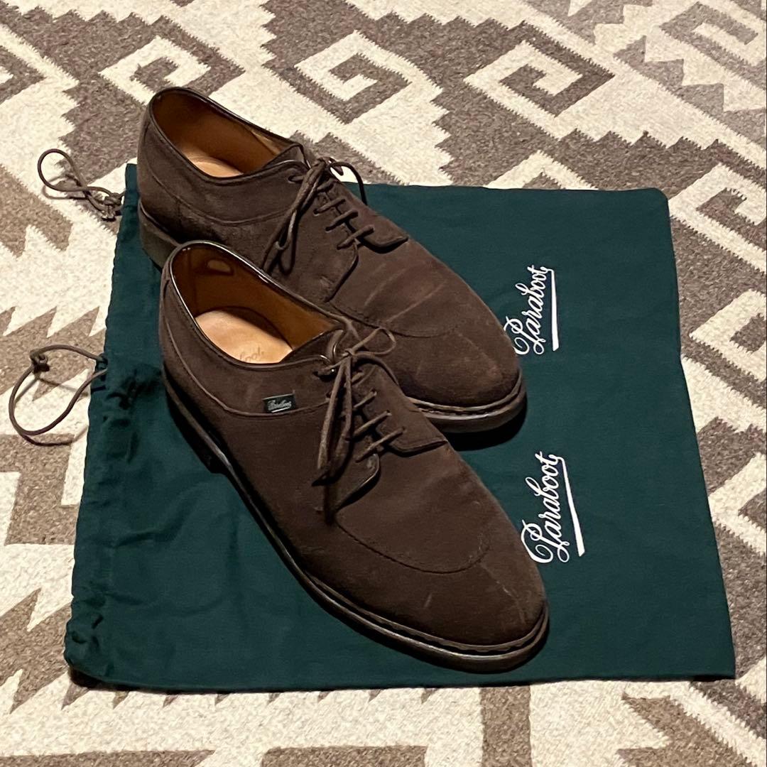 美品 パラブーツ アビニョン 7.5 チョコレートスウェード - メルカリ