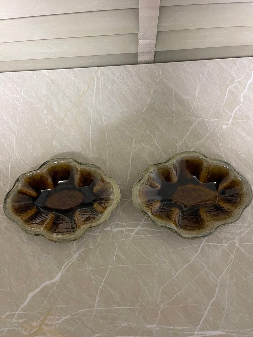 余宮隆 木の葉皿 飴釉2点セット L108818088 - 食器送料 無料 通販