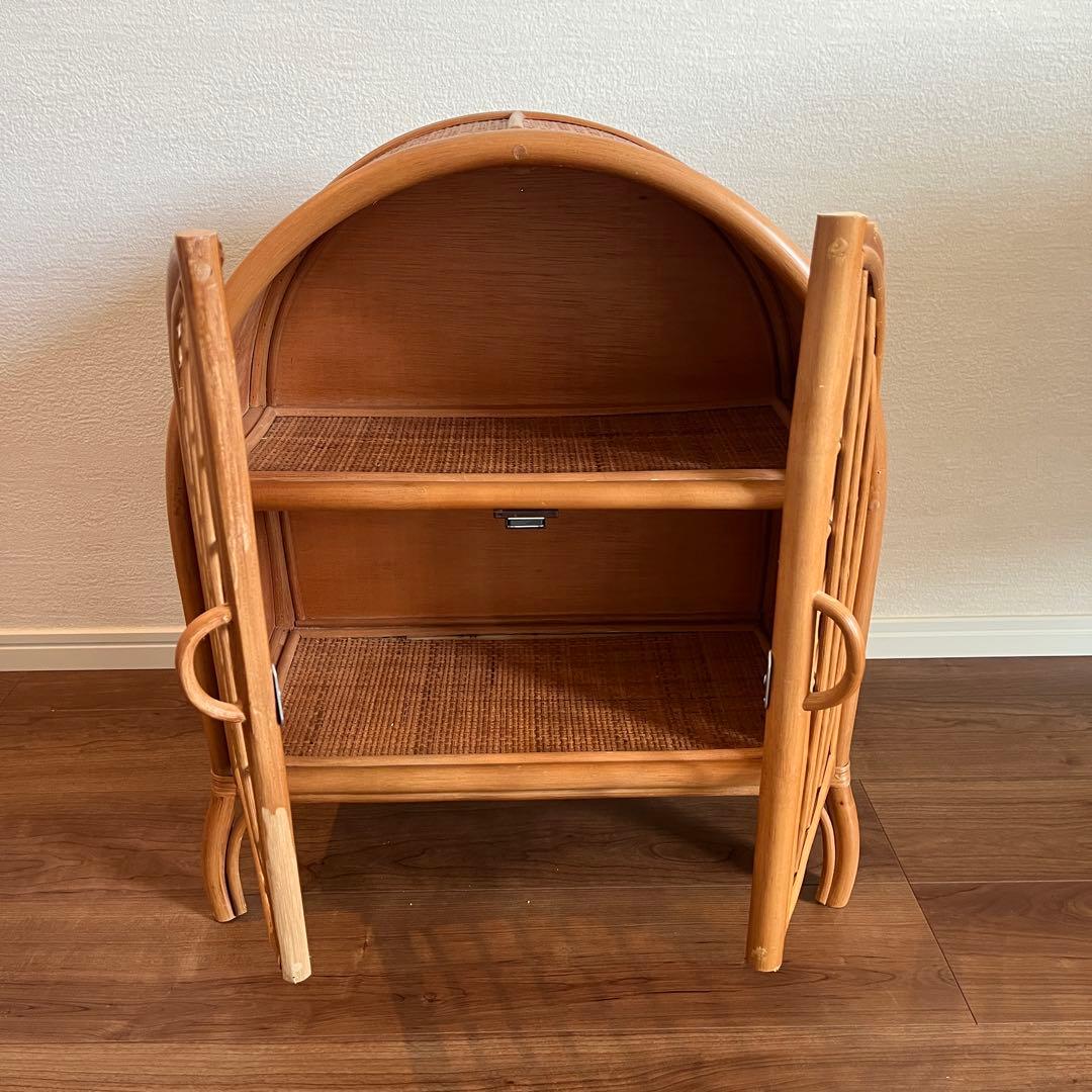 ZARAHOMEラタン アーチ型キャビネット 2段 - メルカリ