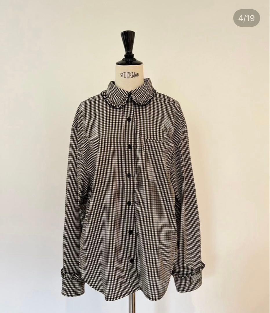 新品タグ付き】ロージーモンスター メロウフリルチェックシャツ