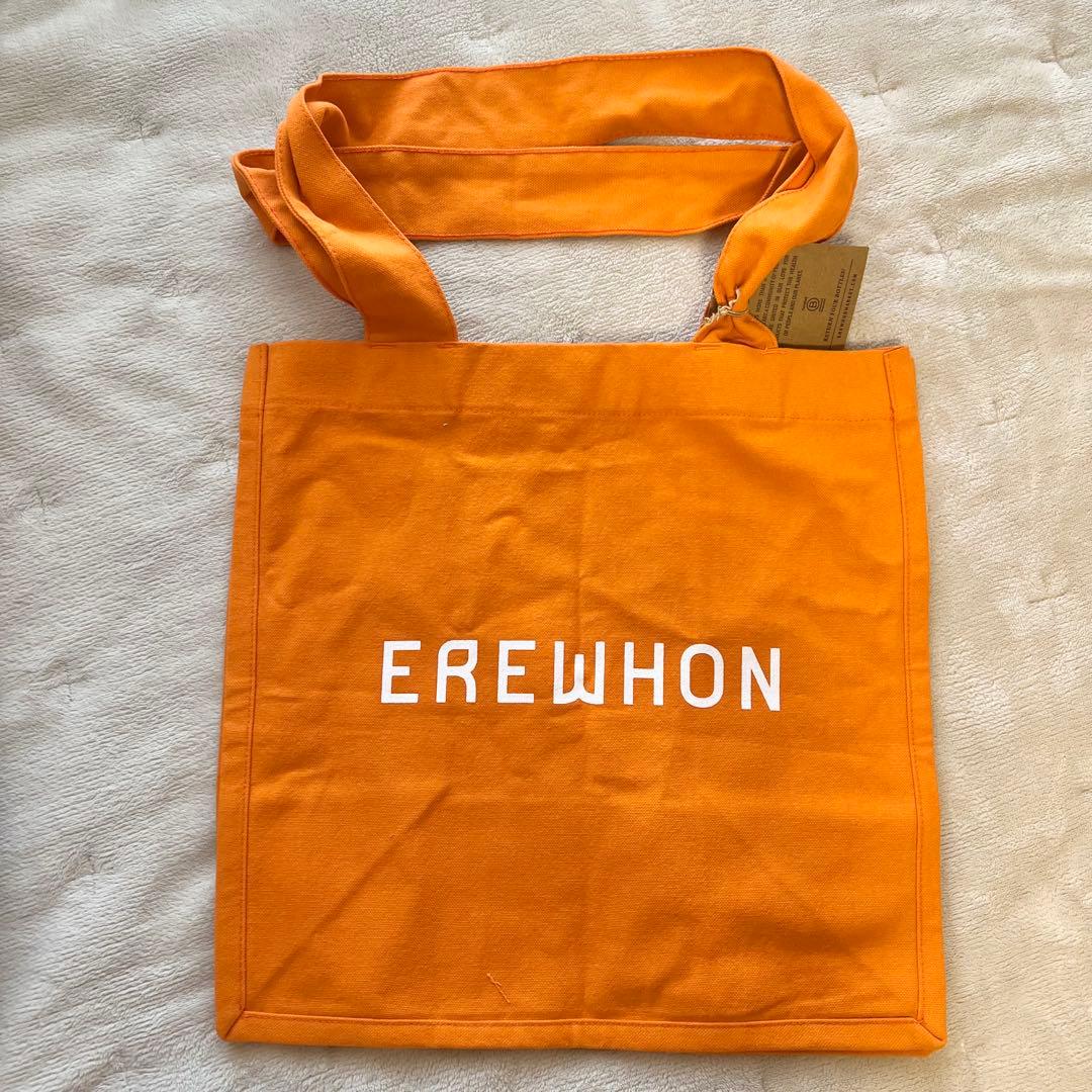 新品未使用】EREWHON エコバッグ オレンジ - メルカリ