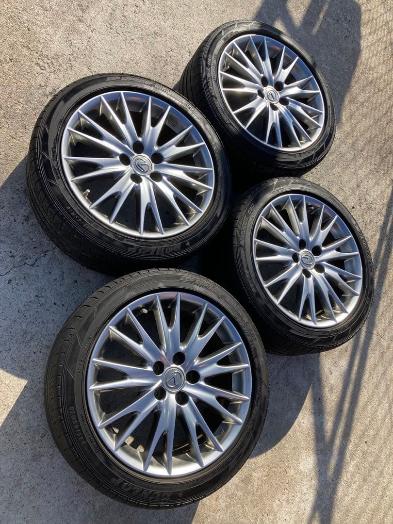 ぴかりんレクサス　10系　GS450h 純正18インチアルミホイル レクサス GS 450h バージョンL 純正 18インチ ホイール 4本 | 名古屋