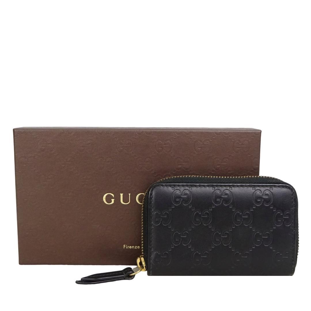 本物良品■グッチ■ミニウォレット/GG シマレザー/ケース/カードケース GG Marmont card case in black leather | GUCCI® US