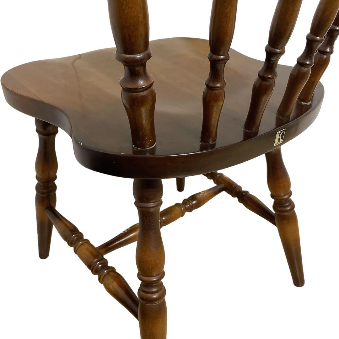 飛騨産業 アンティークチェア ウィンザー ブラウン キツ