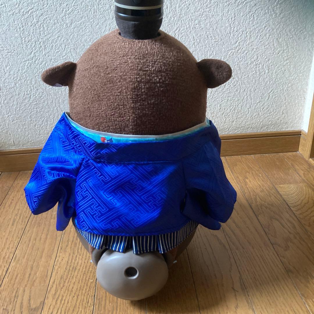 ラボット 着物 lovot 羽織 青 袴ストライプ 水色富士山インナー - メルカリ