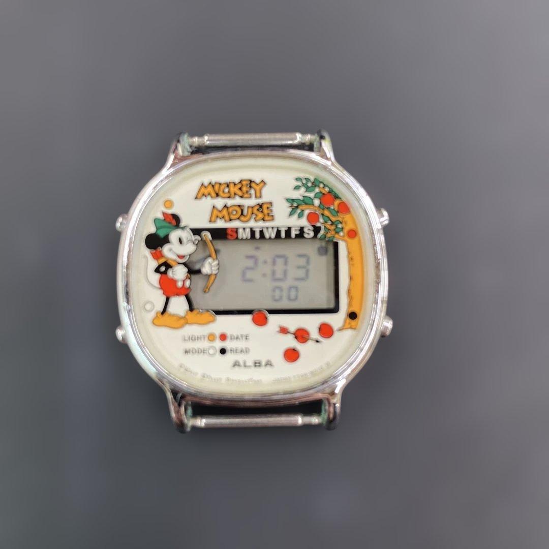 ALBA ミッキーマウス デジタル腕時計 - メルカリ