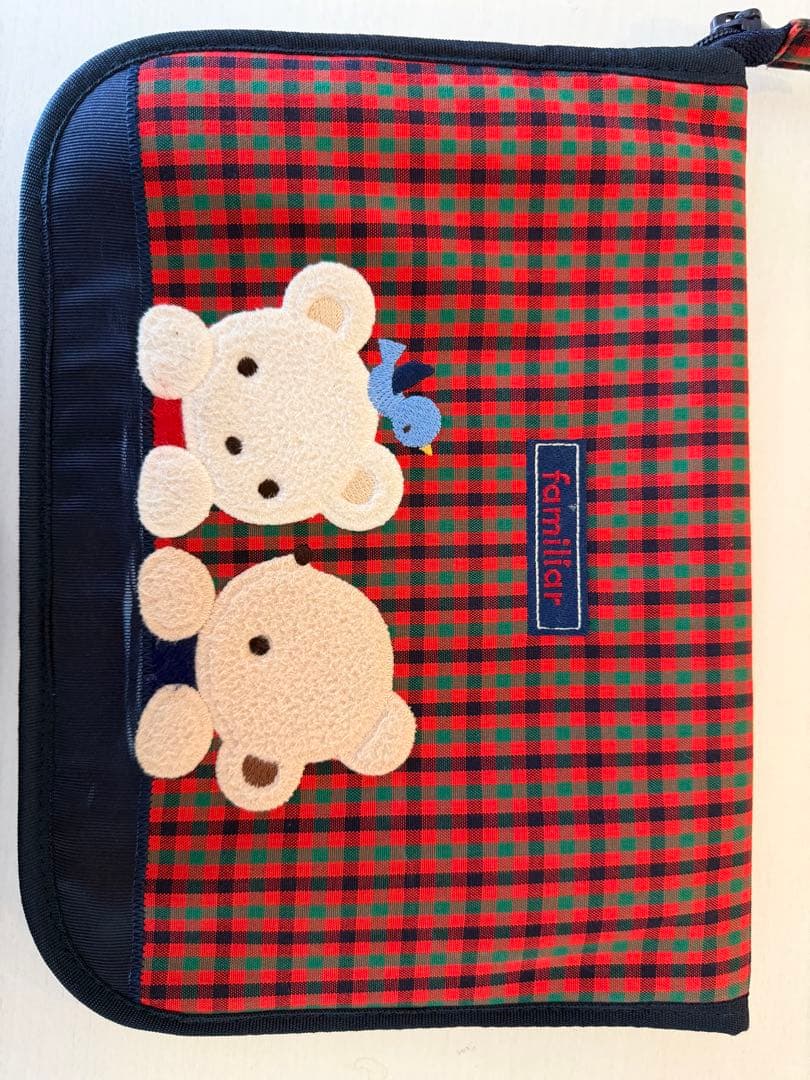 familiar 母子手帳ケース チェック柄 - メルカリ