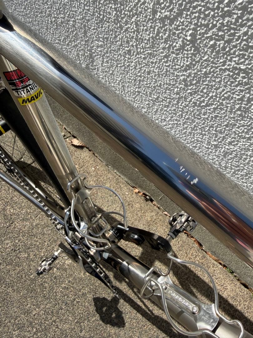 Panasonic チタンロードバイク デュラエース　MAVIC SLR40