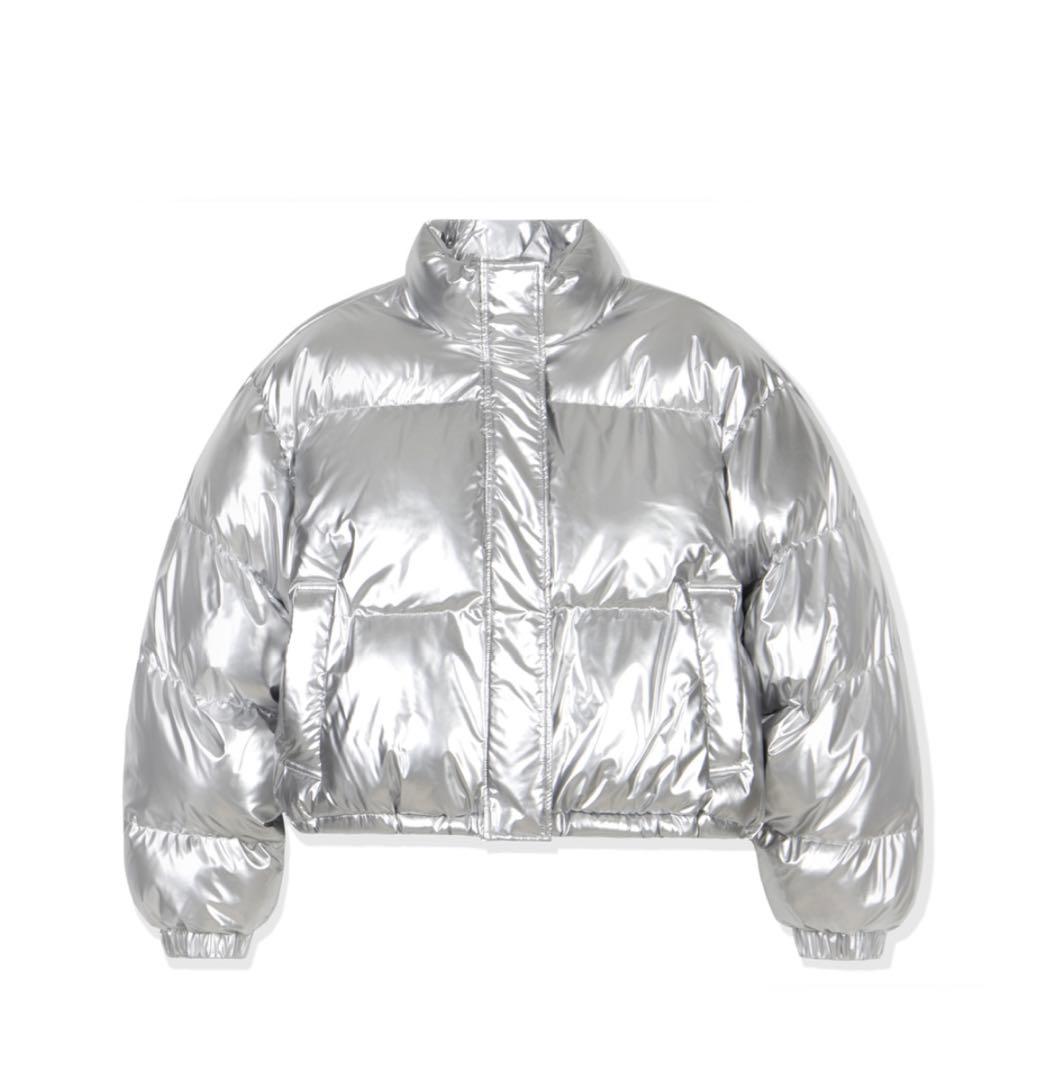 シルバー ダウンジャケット ショート丈 美品 最終値下げ - メルカリ