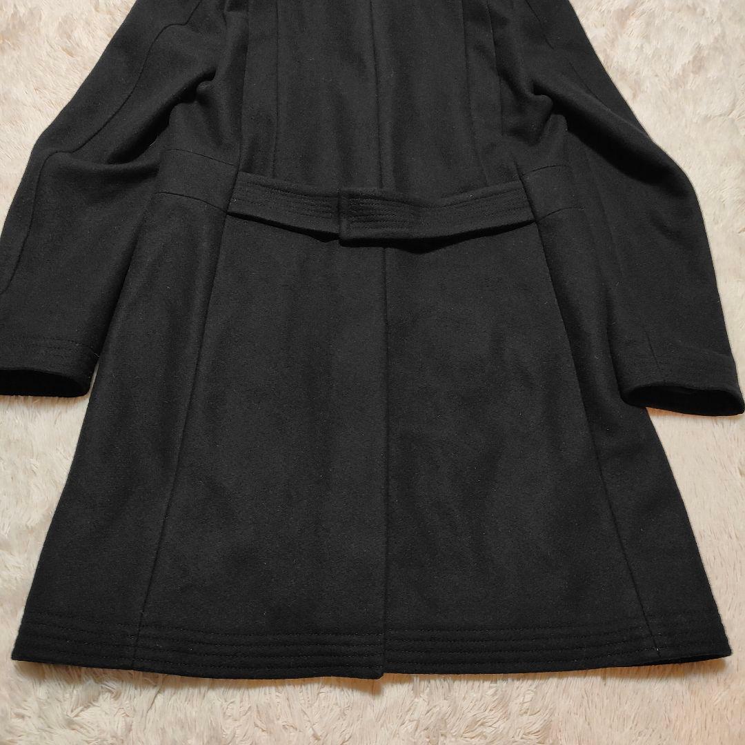 美品✨GIVENCHY スタンドカラー ウールコート ロング丈 ブラック 44