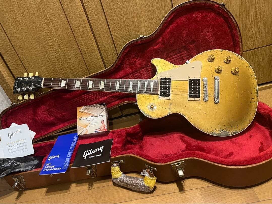 A*中様 Gibson Les Paul Standard '50s Gold Gibson Les Paul Standard '50s Electric Guitar - Gold Top | Sweetwater