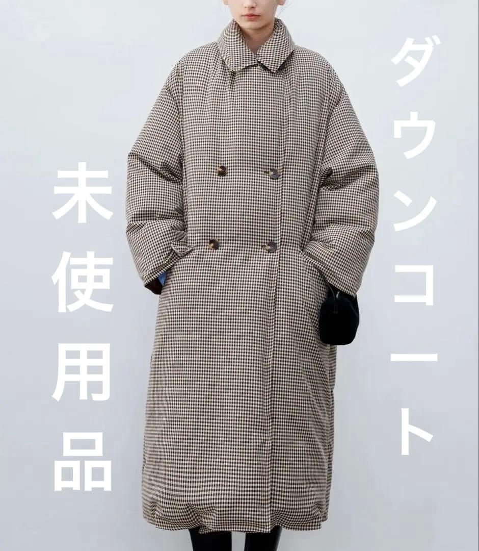クラシカルチェックダウンコート - メルカリ