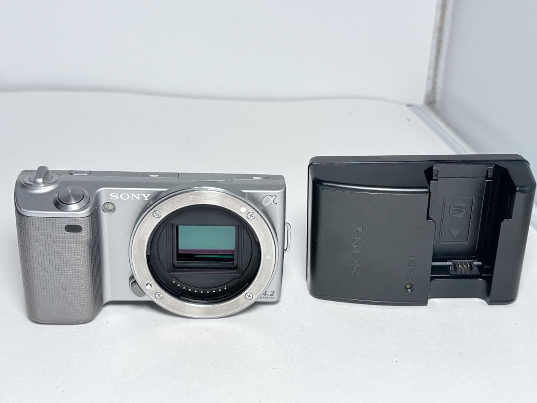 ソニー α NEX-5 ボディ シルバー - メルカリ