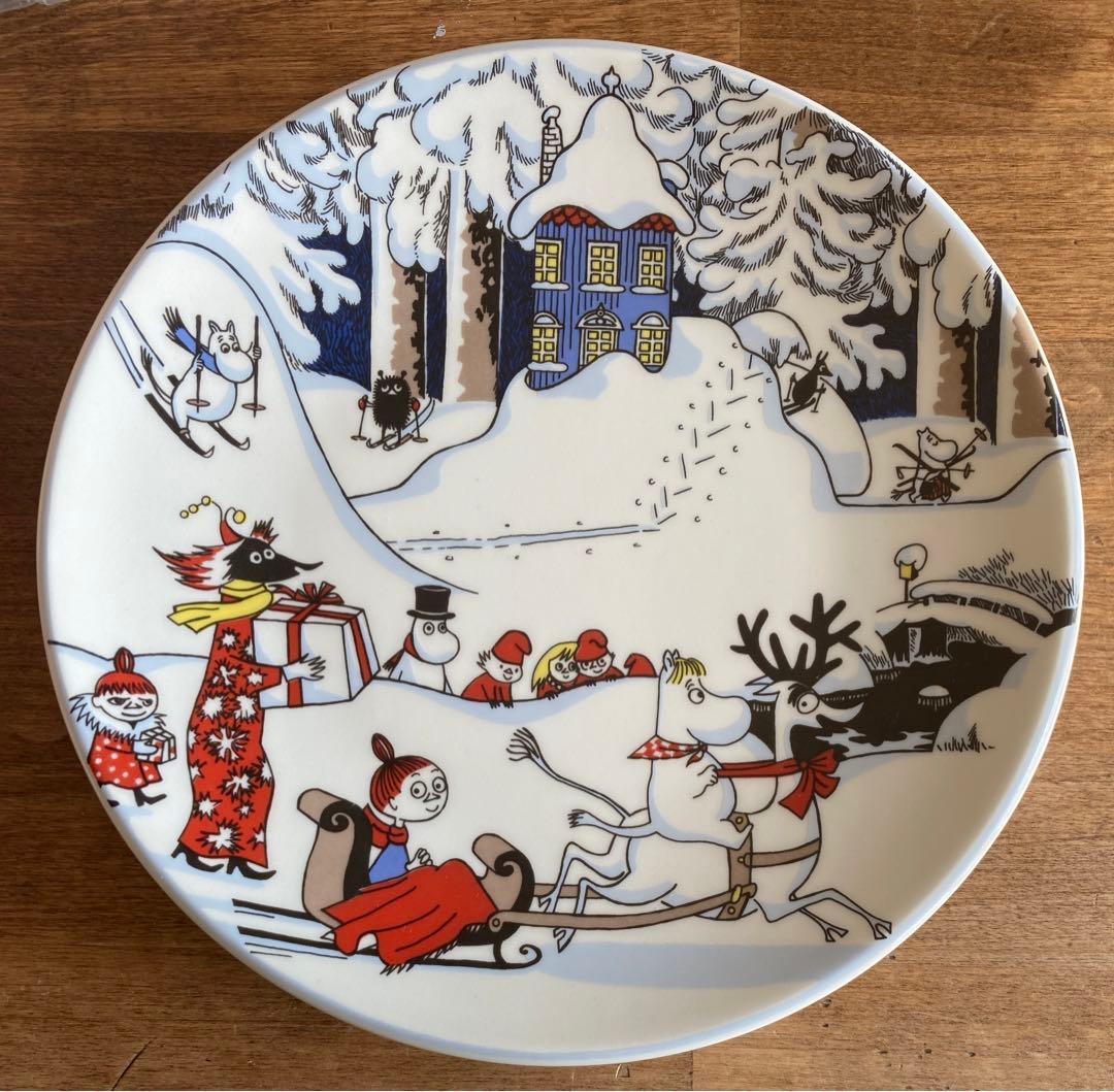 【ぐみ様】ムーミンアラビア ウォールプレート 1997年クリスマスグリーティング ARABIA アラビア ムーミン クリスマスプレート 飾り皿 絵皿 MOOMIN