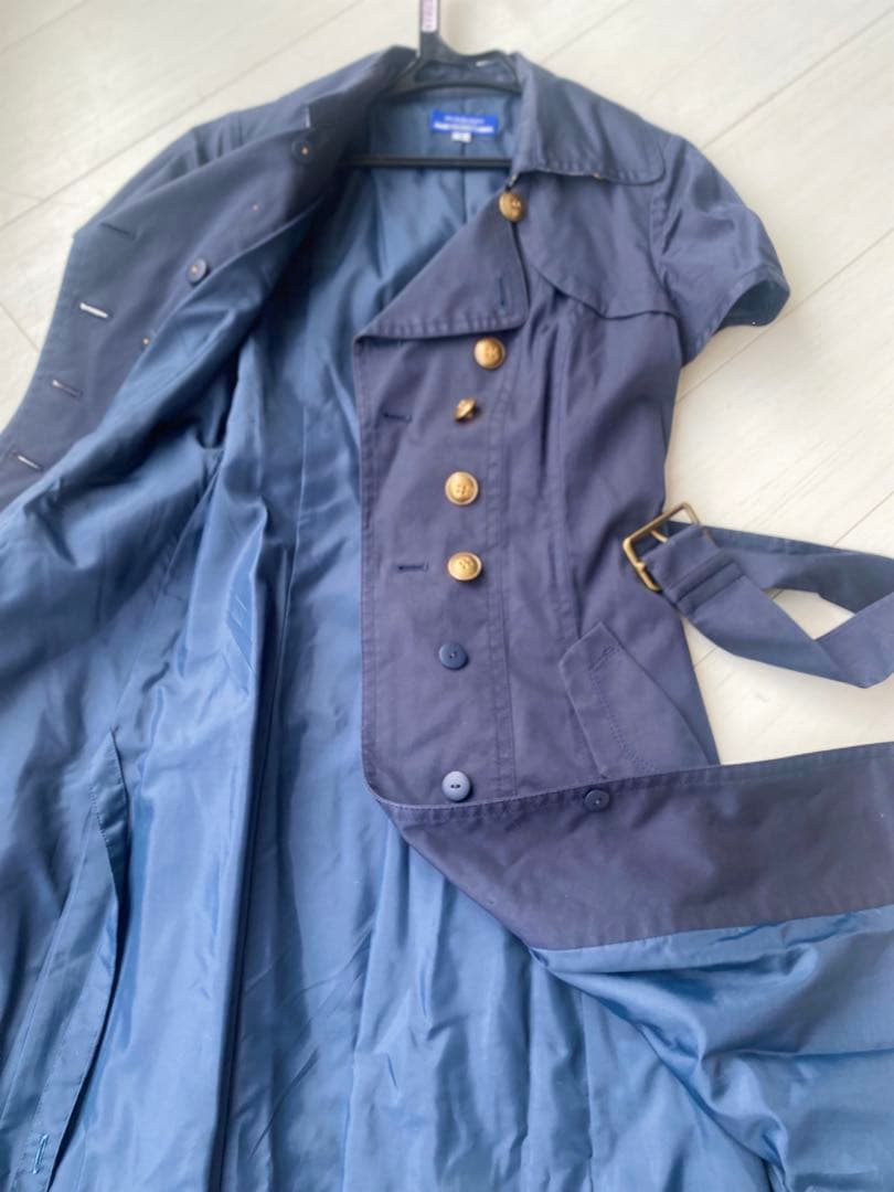 極美品 バーバリーブルーレーベル コートワンピ38 - メルカリ