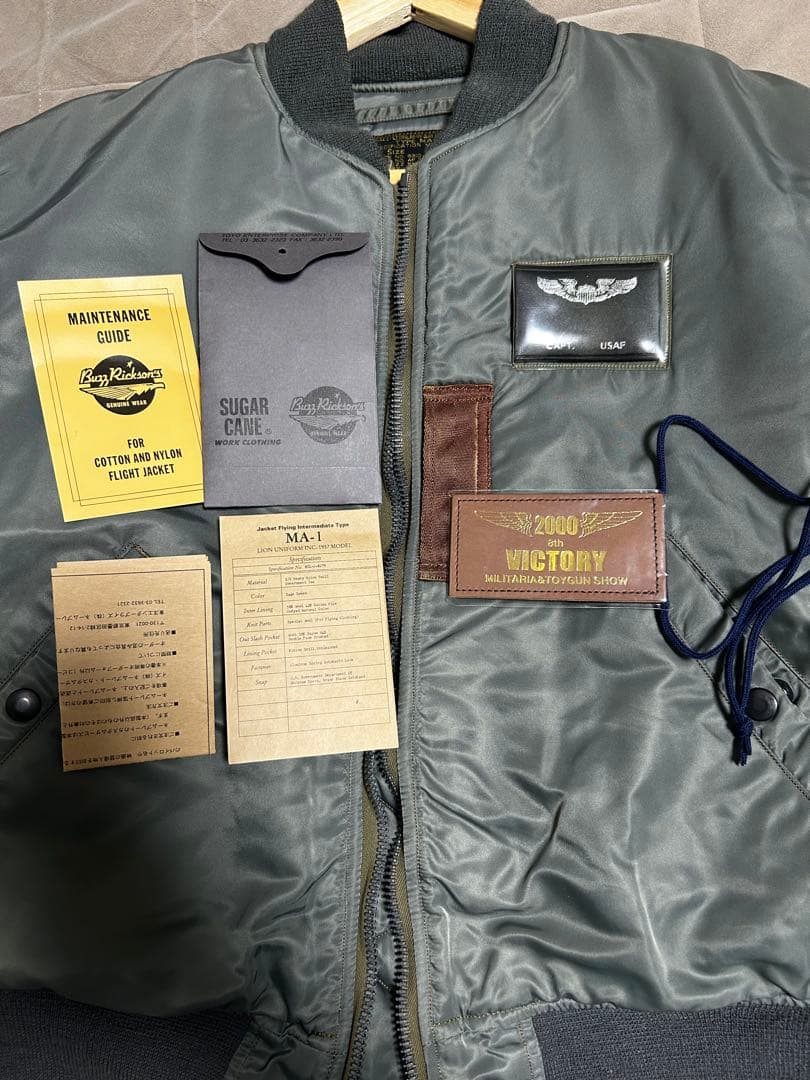 デッドストック 90s M品番 タグ付フルセット バズリクソンズ MA-1