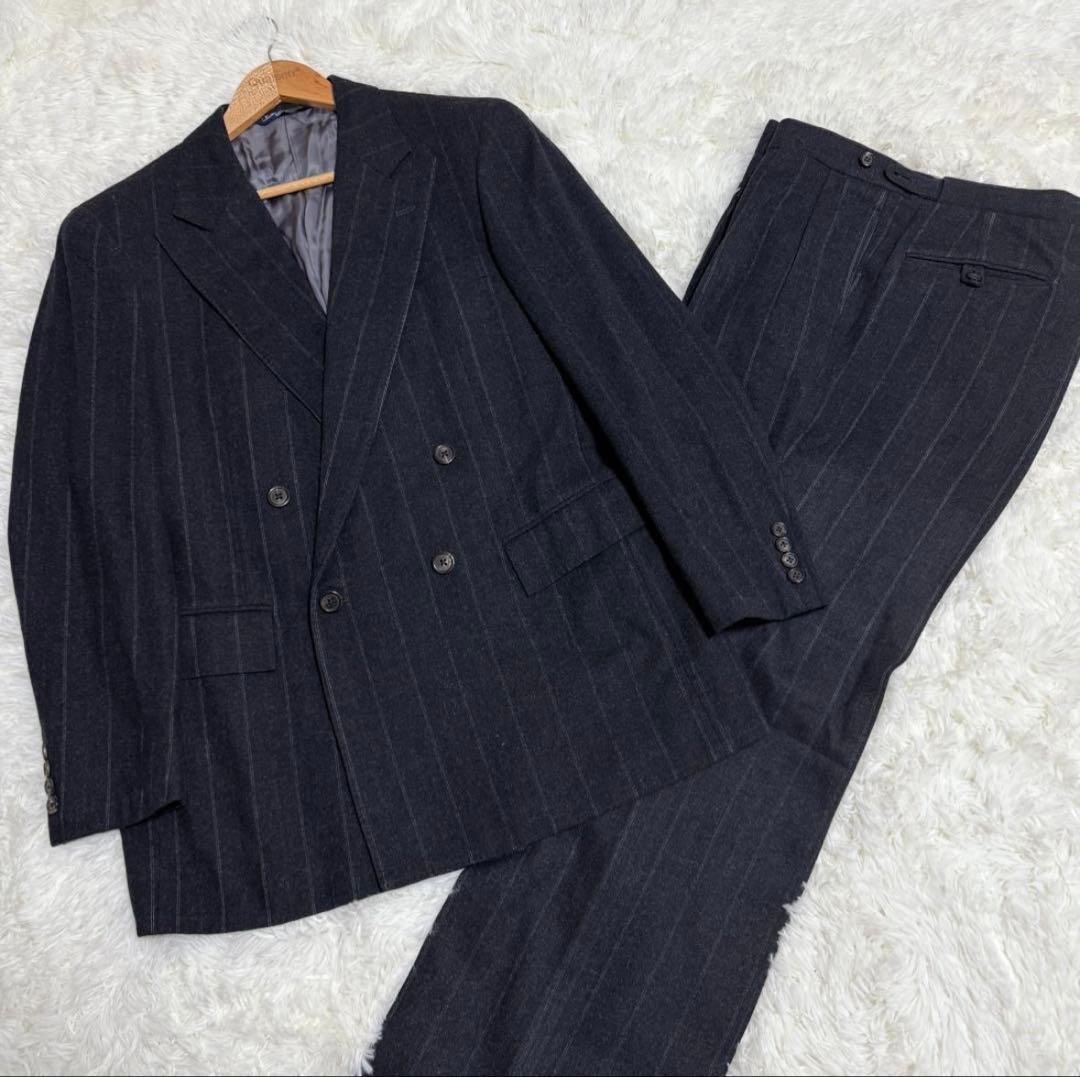 ラルフローレン ウール ダブル セットアップ ストライプ ヴィンテージ