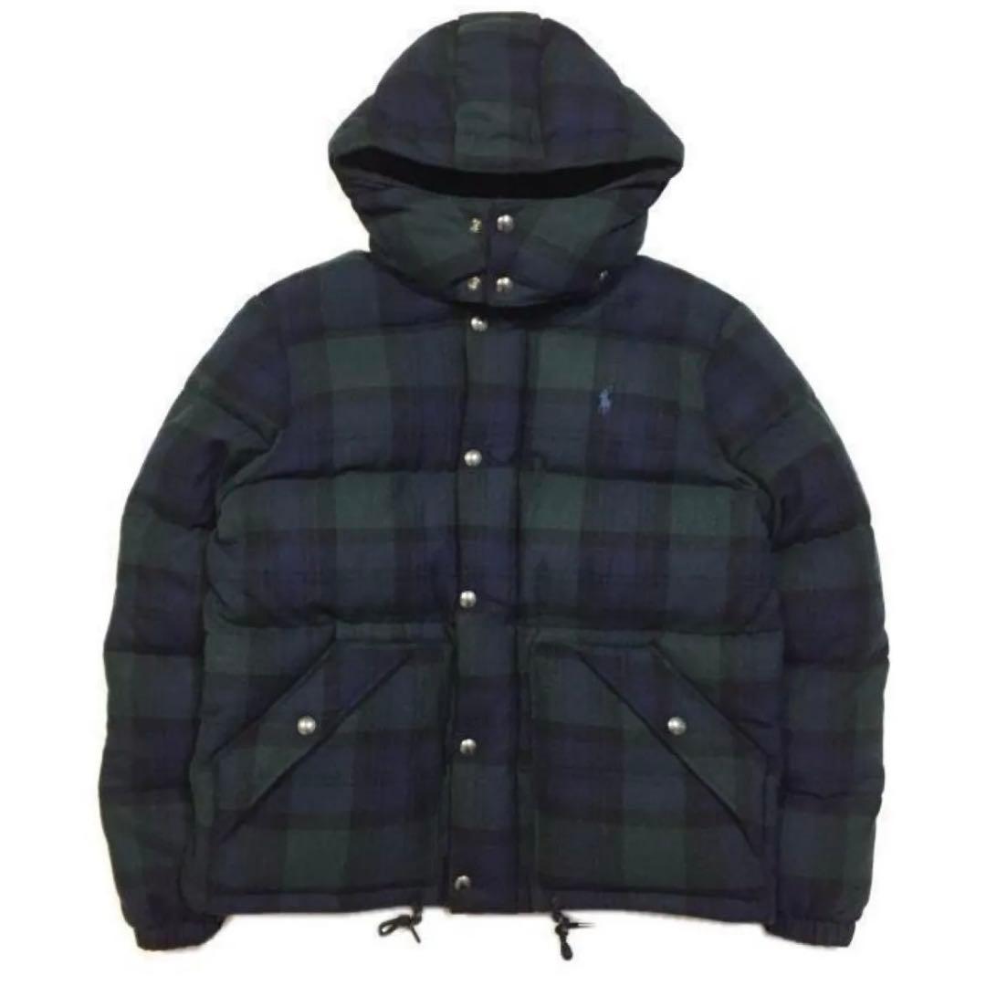 ラルフローレン ブラックウォッチ ダウン ジャケット タータン ウール