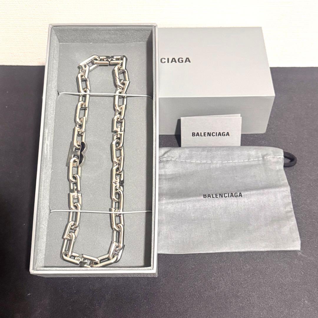 限定価格】BALENCIAGA B チェーン ネックレス シルバー - メルカリ