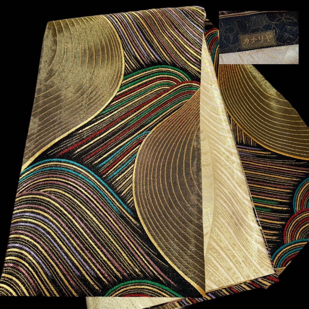 豪華　振袖６点フルセット　鈴乃屋　銀通し　ブラック　151〜161cm