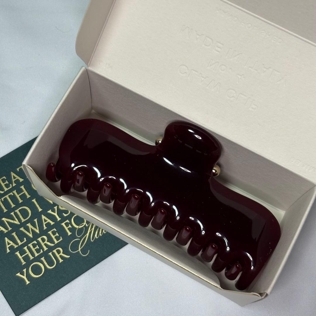 【Undo Hairware】No. 4 Claw クリップ　イタリア製ボルドー Undo Hairware】No. 4 Claw クリップ ボルドー (UNDO HAIRWARE/ヘア