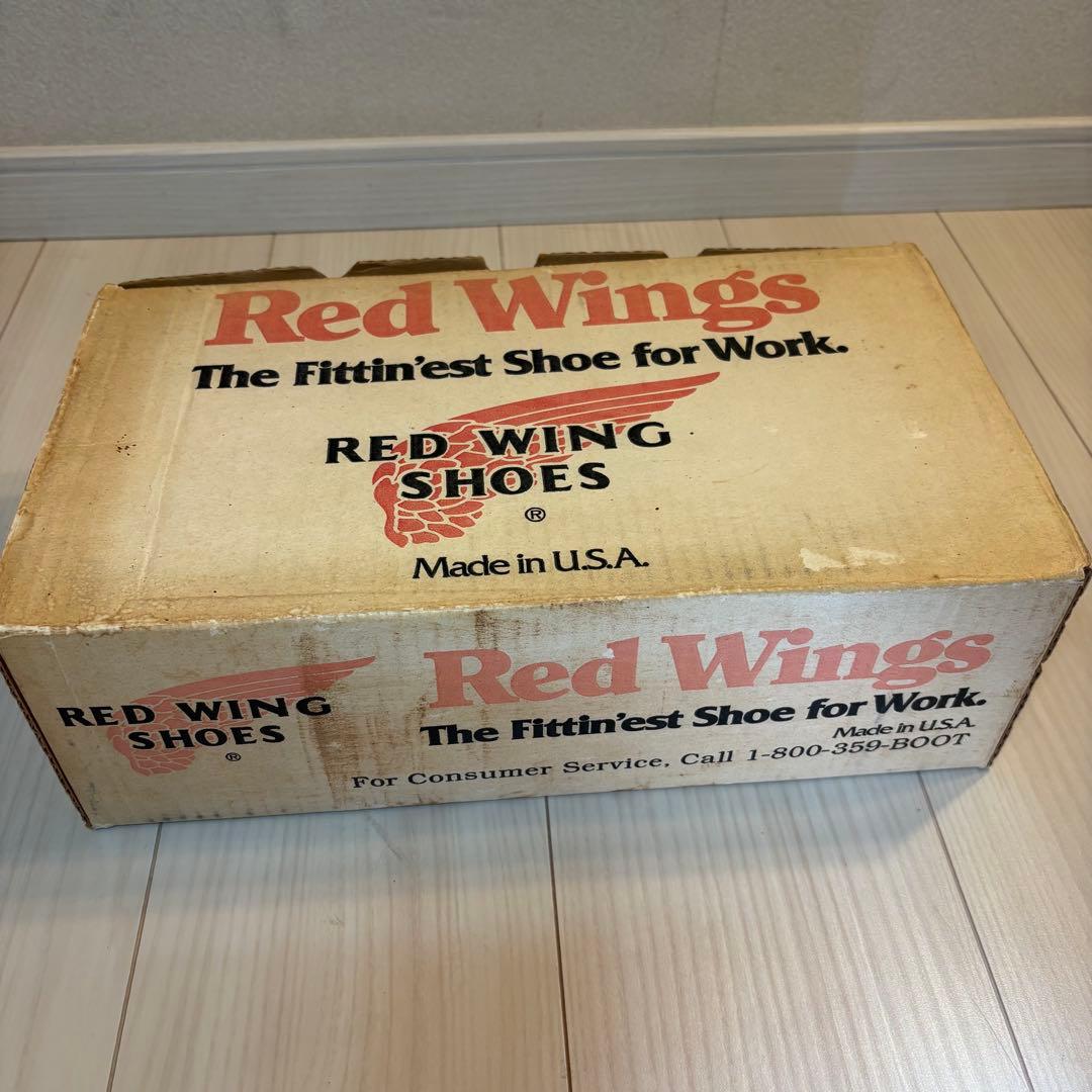 【希少/90s】レッドウィング 875 半円犬タグ 赤茶 オリジナル箱付 7E