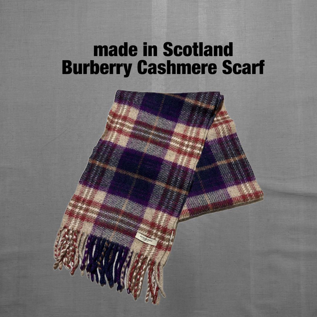 Burberry バーバリーロンドン 100％カシミア ノヴァチェック マフラー
