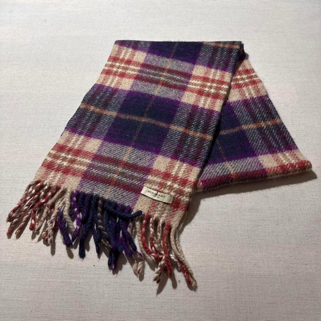 Burberry バーバリーロンドン 100％カシミア ノヴァチェック マフラー