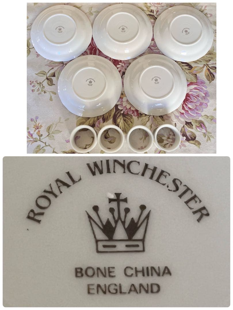 【美品】ロイヤルウィンチェスターダッチェス★クリスマス★プチプレート5枚