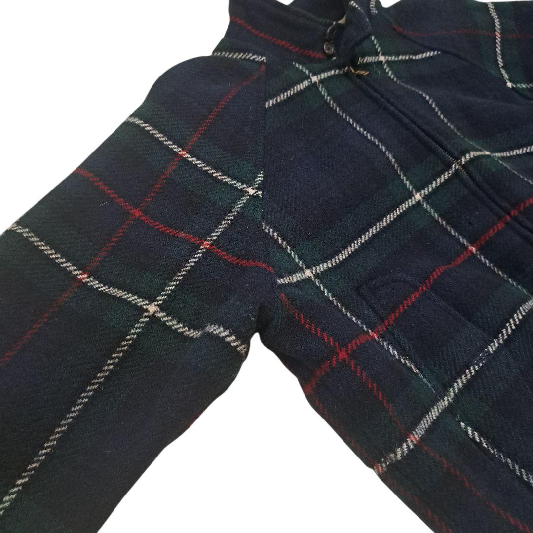 訳あり特価 ポロラルフローレン タータンチェック ウール ハリントンジャケット
