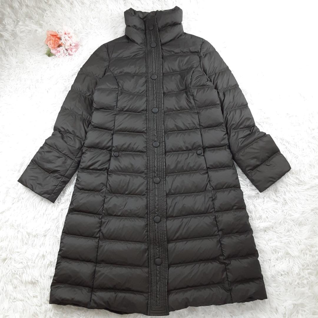 美品◎ARMANI COLLEZIONI アルマーニ ロングダウンコート 黒