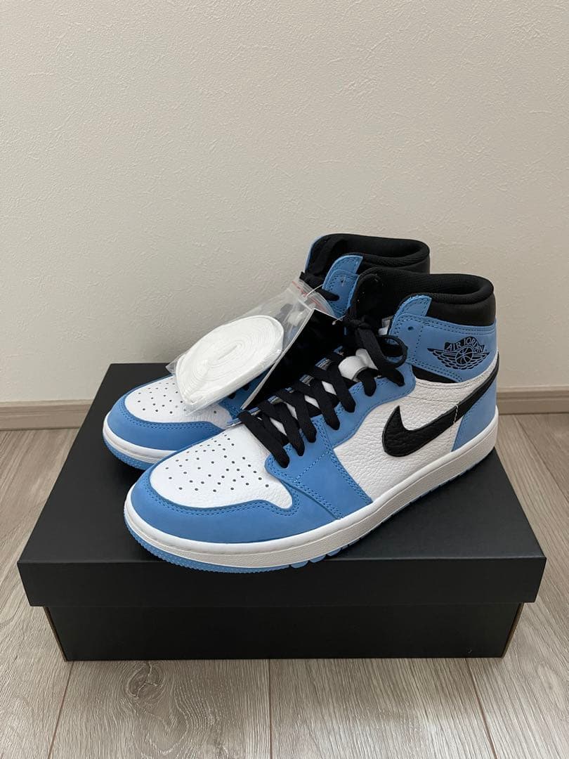 ナイキ エアジョーダン1 ハイ ゴルフ ユニバーシティブルー 27.5cm
