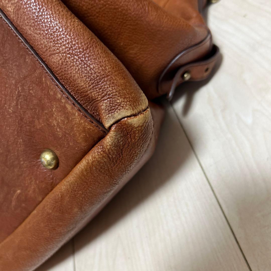 Banana Republic ￼ブラウンレザーダッフルバッグ L10842056