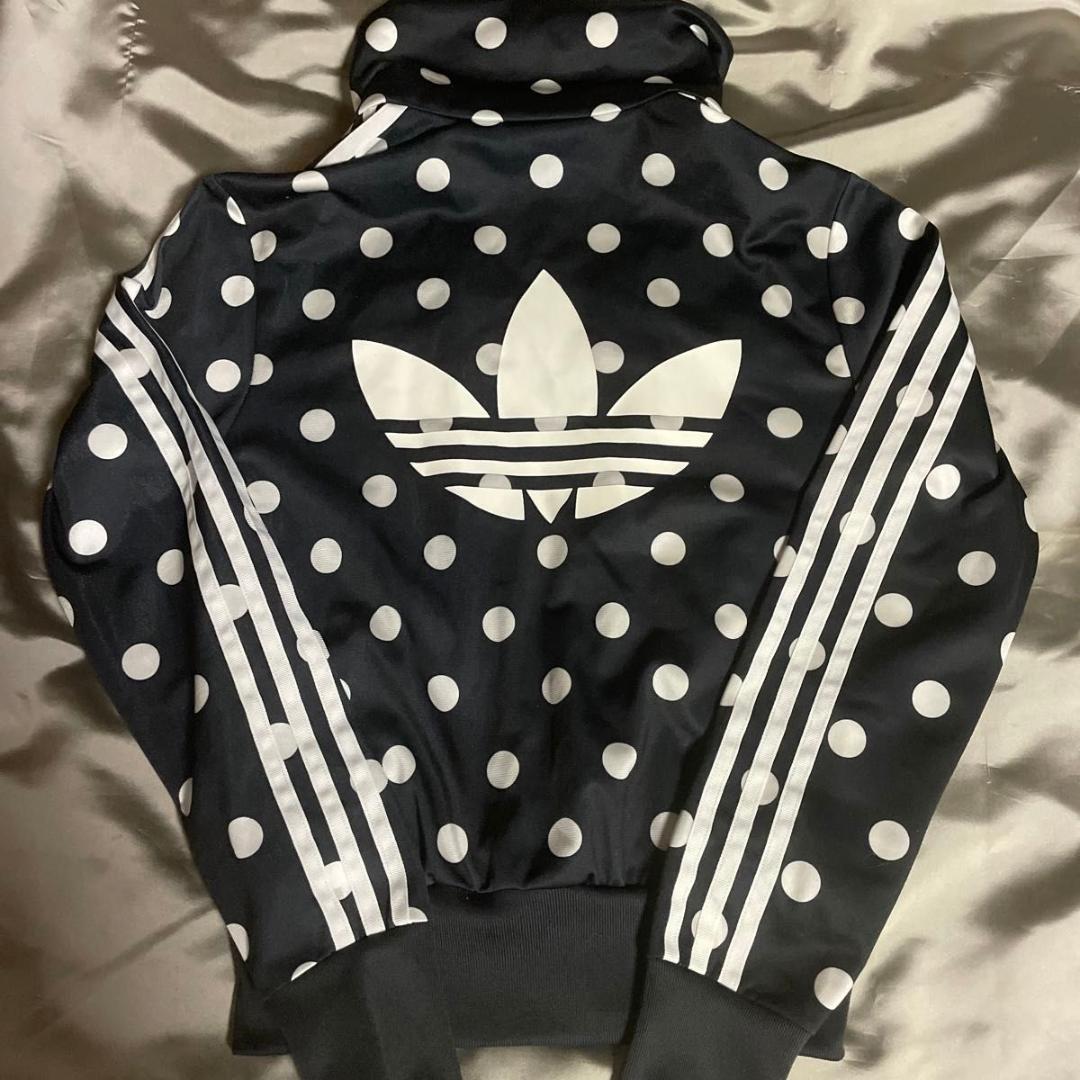 アディダス ジャージ マドンナ 着用 S ドット 水玉柄 希少 バックロゴ
