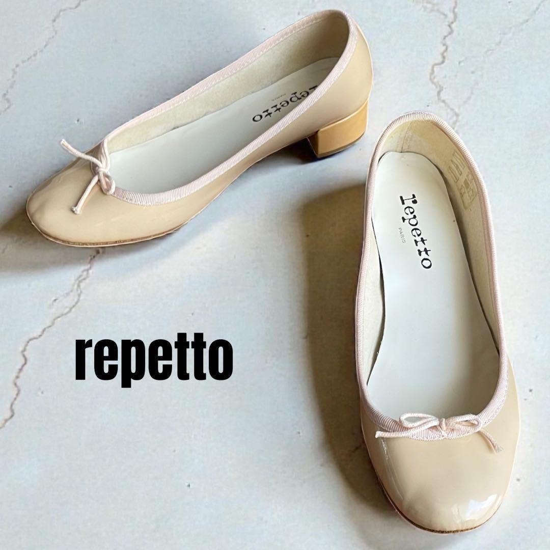 repetto Camille Ballerinas チャンキーベージュ38.5 Camille Ballet Flats Beige Swan | Repetto