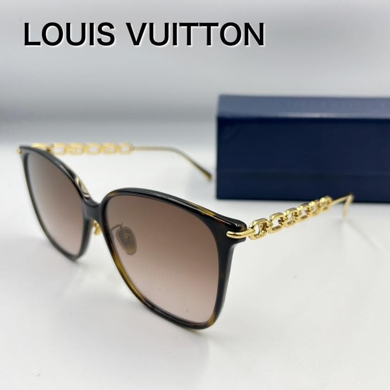 美品 LOUIS VUITTON サングラス Z1945U マイ LV チェーン サングラス・マイ LV チェーン トゥー・クラシック スクエア S00｜ルイ