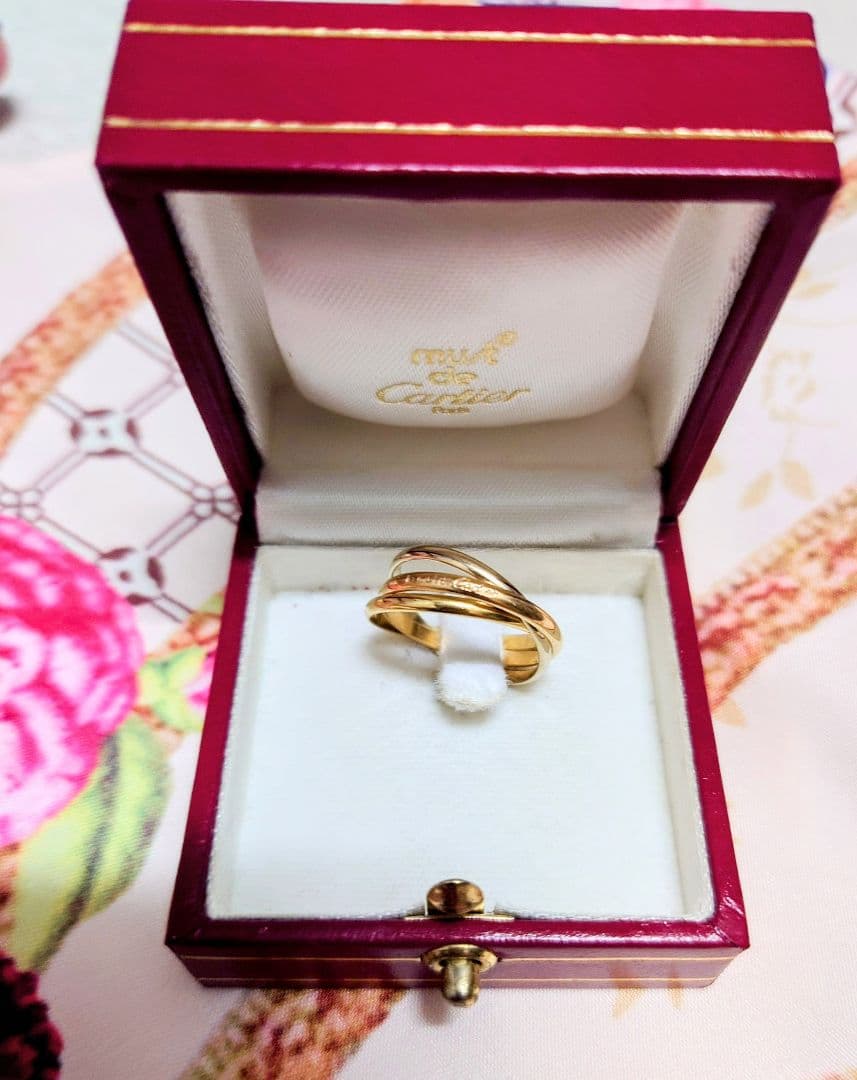 マ*ン様 141 正規品 カルティエ トリニティリング スリーカラーゴールド 楽天市場】☆9/21 カルティエ トリニティ リング K18 スリーカラー