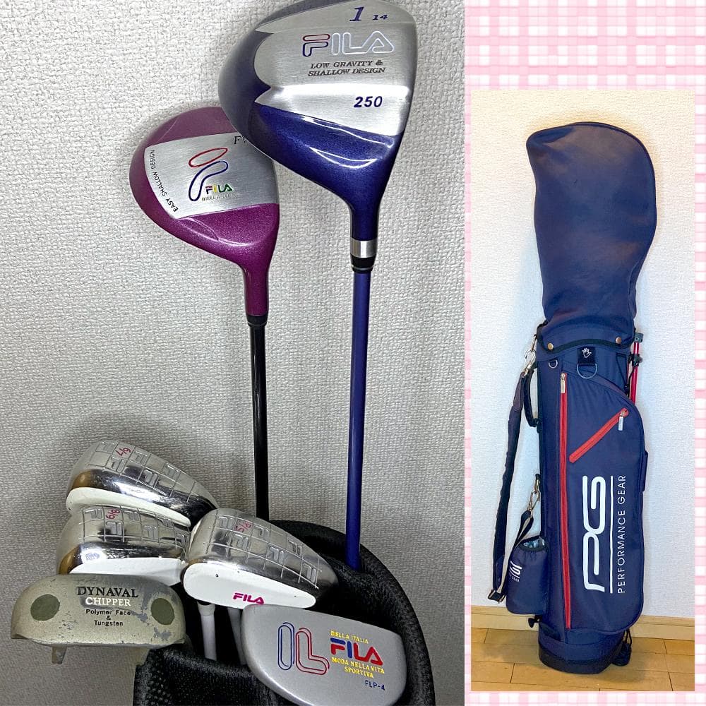 417/レディース☆FILA 他7本 初心者向け ゴルフクラブ ハーフセット