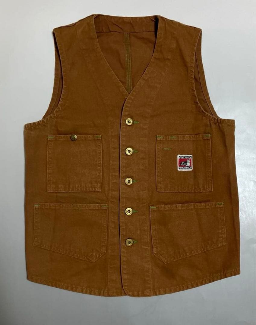 廃盤TCB jeans Foremen Vest フォアマンベストブラウンダック - メルカリ