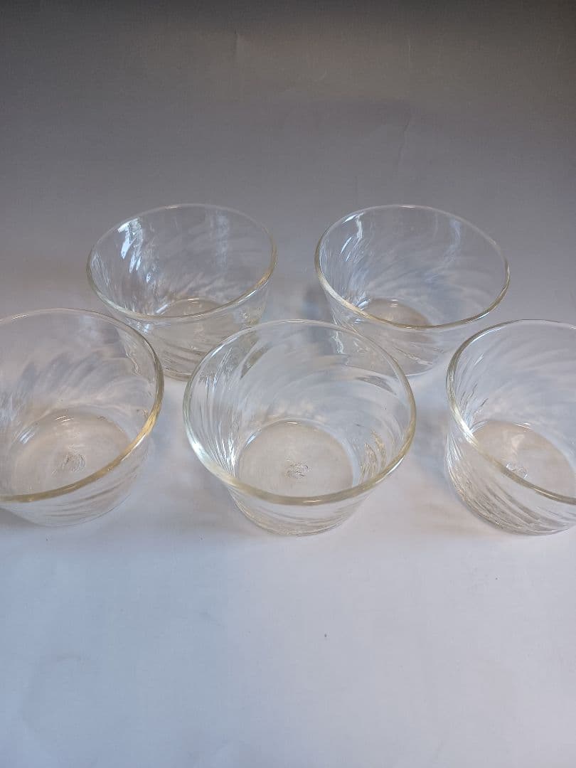 倉敷ガラス 小谷栄次 小鉢 透 5客セット 吹きガラス 5753ff23b1c2bd530e039415714132