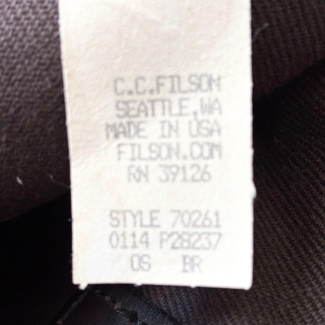 廃盤色 フィルソン ジッパー トートバッグ ブラウン USA製 肩掛け A4収納
